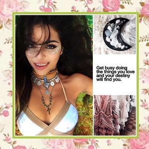 🦋 SHOP TRENDS 🦋 TOP BOTTOM TWIST TIE RUBY OCEAN PEARL BALI PLANT LABRADORITE